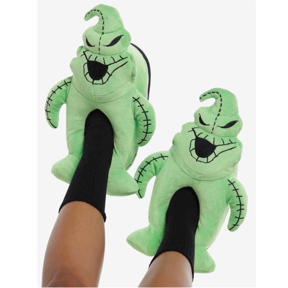 Green Oogie Boogie Plush Slippers Size Medium